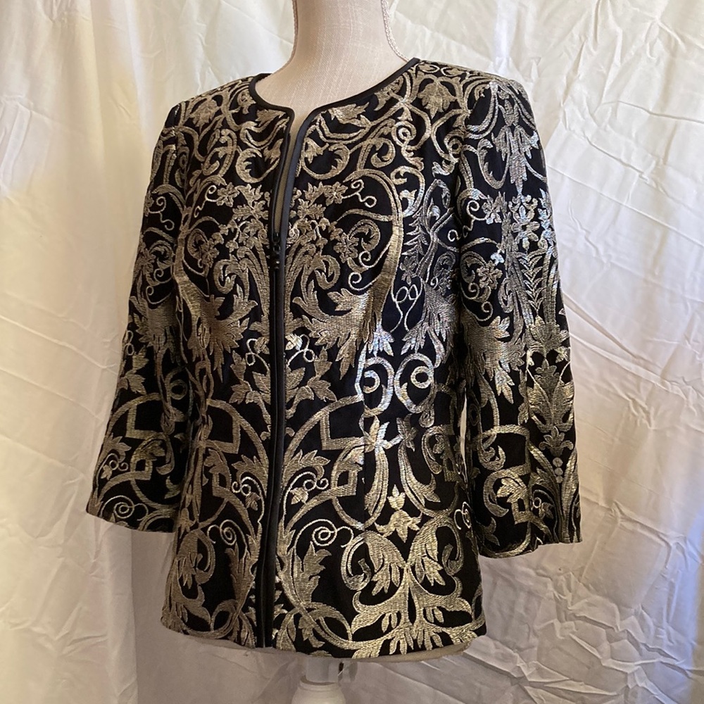 BLACK/GOLD WOWOWOW SHIMMERED CLASSIC JACKET